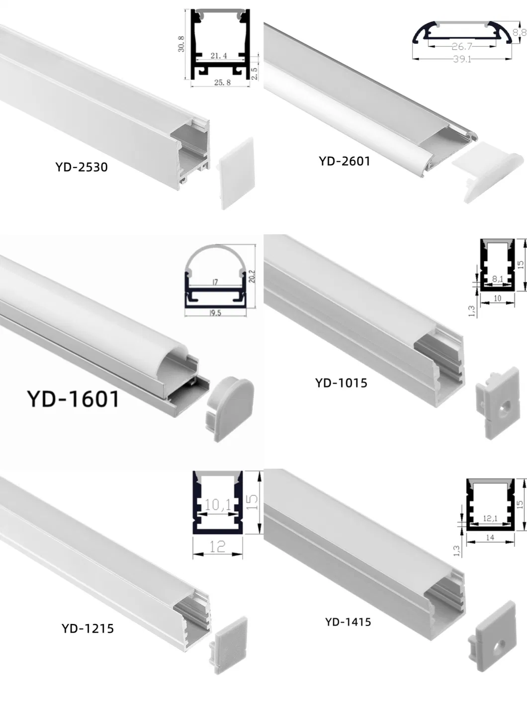 Rectangle Diffuser Cover Aluminum Profile LED Strip Lighting Manufacturer