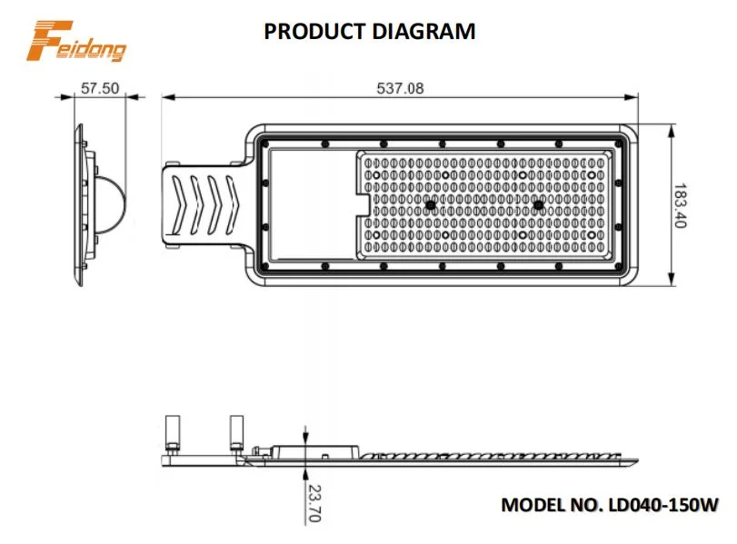 Ultra-Thin 110lm/W LED Light Street 22000lm 50-200W Highway Urban Roads Square LED Street Lighting