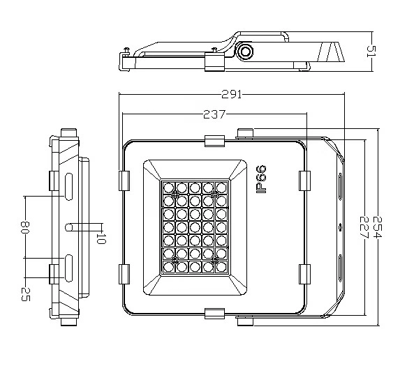 Flood Light LED Decorative Lighting with Sensor for Commercial Use 200W IP65 Slim SMD Waterproof Outdoor LED Floodlight for Garden Football Field Stadium