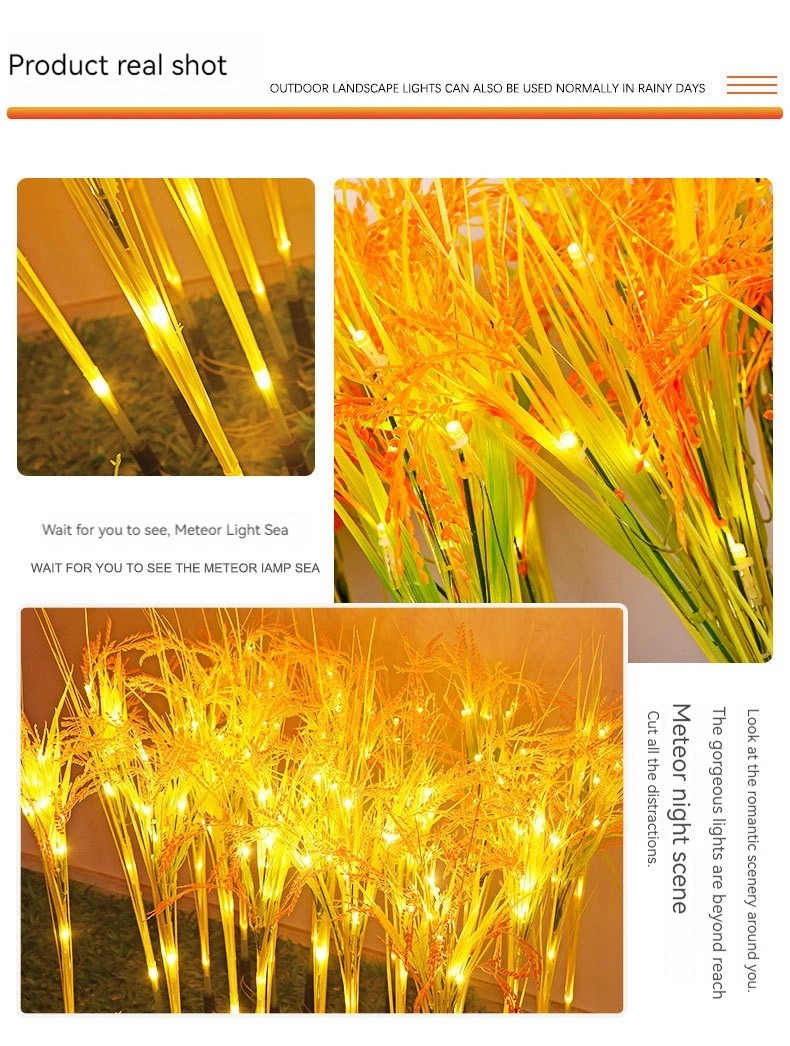 Decorative Outdoor Wireless Waterproof Flame Fire Effect Lamp Lawn Yard Pathway Solar Landscape Lighting