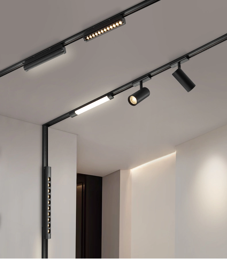 Dimmable Magnetic Rail Track Fixtures Lighting for Residential and Retail Accent Illumination