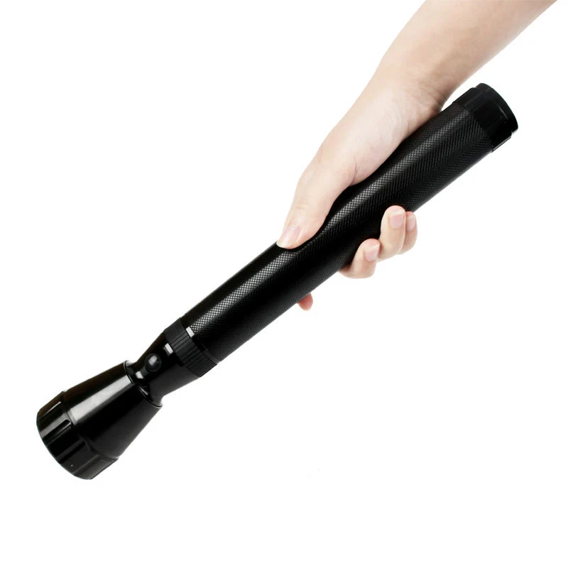 Heavy-Duty Black 4-D Cell Flashlight for Task and Emergency Lighting