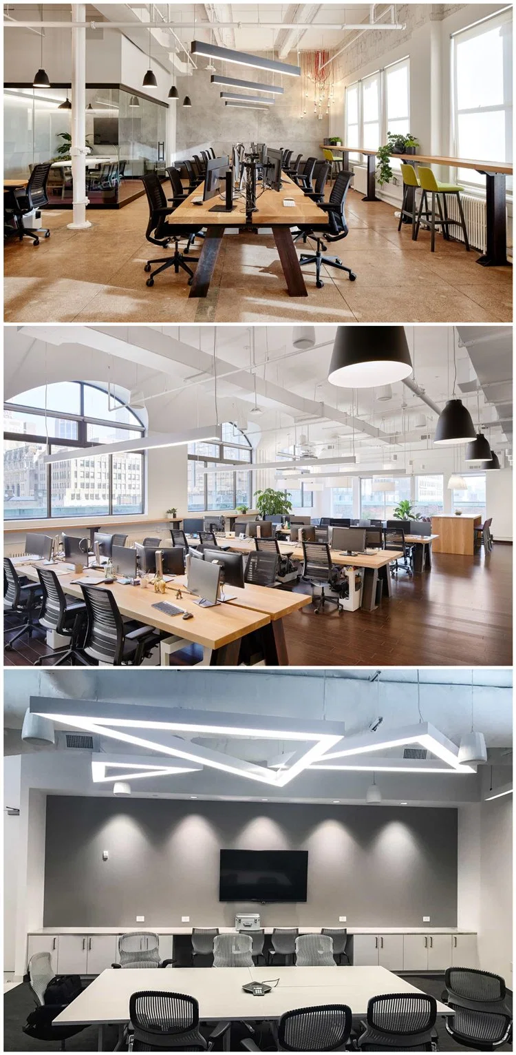 Recessed LED Linear Light Aluminum Profile Office Lighting Chandelier