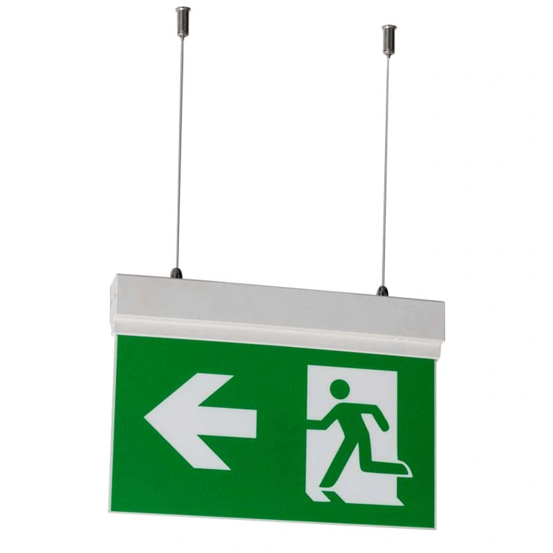 CE Certificate Rechargeable LED Emergency Battery Powered Suspended Exit Signs