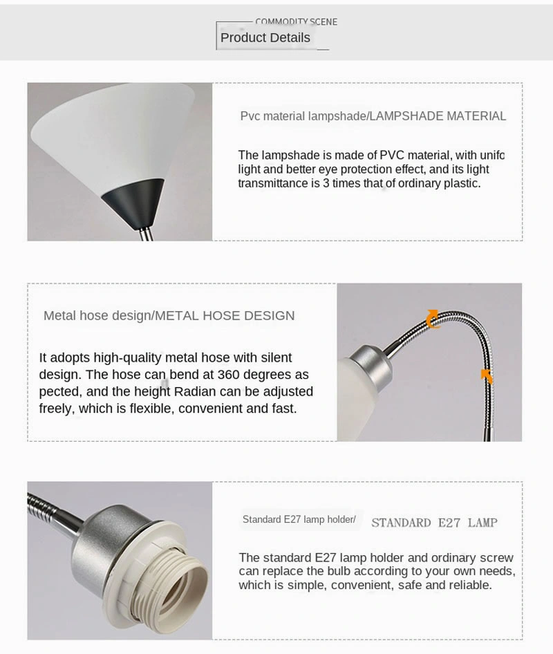 American Modern Wrought Iron Paint Floor Lamp LED Branch Bedroom Lamp Living Room Lighting (WH-MFL-25)