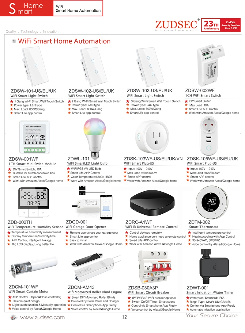 Non-Grounding Electrical Wall Socket Smart WiFi Plug for Smart Home