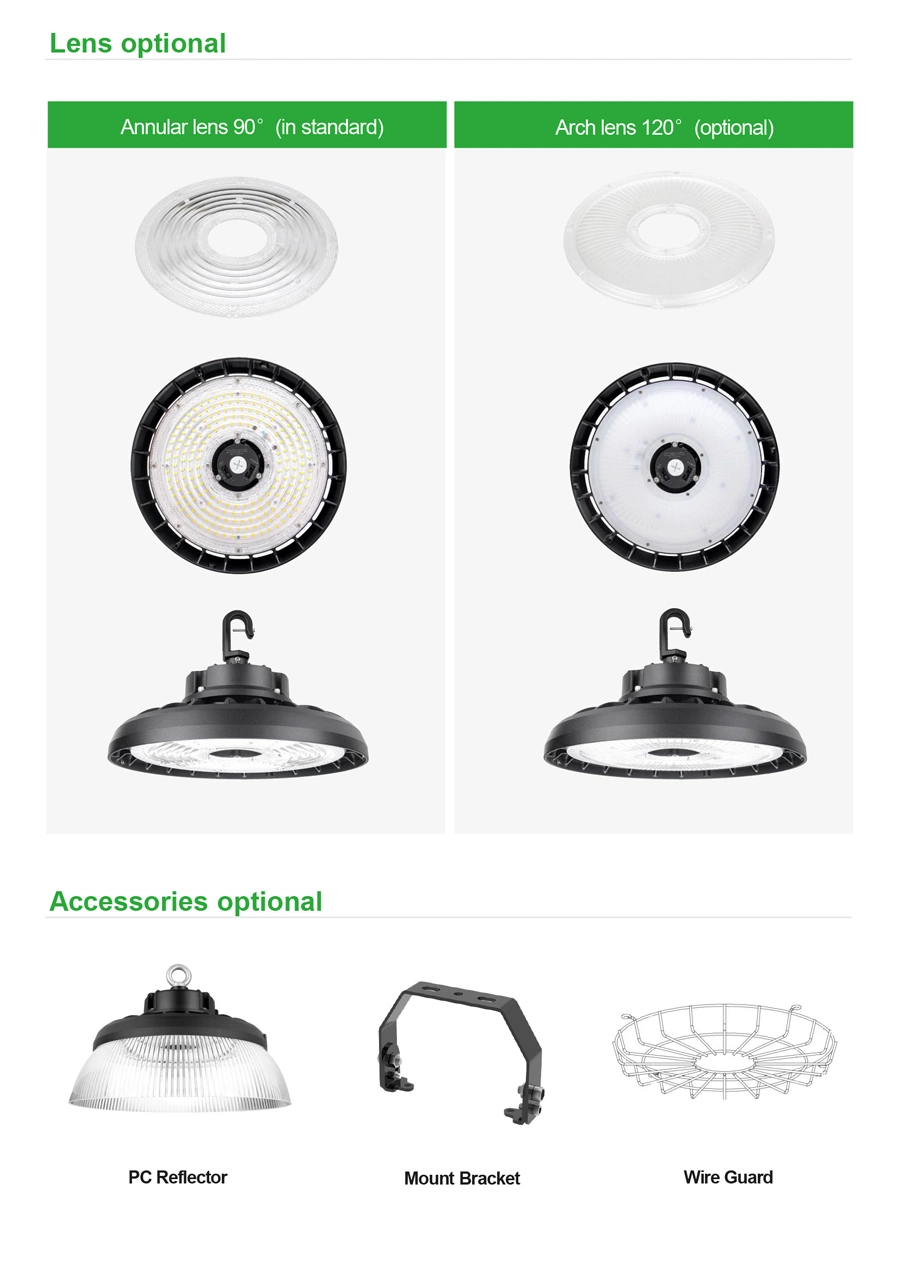 High Lamp Bay 150W Light UFO Warehouse 200W Outdoor 240W Gymnasium Lighting