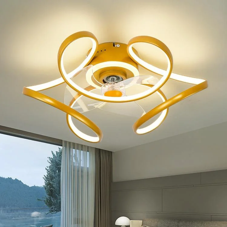 Fashionable Petal Design Flower Petal Flush Mount Ceiling Light