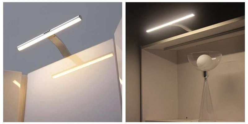DC12V PIR Motion Sensor Bathroom Vanity Chrome Factory Manufacturer LED Modern Wall Sconce Luxury Mirror Light