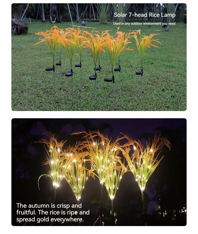 Decorative Outdoor Wireless Waterproof Flame Fire Effect Lamp Lawn Yard Pathway Solar Landscape Lighting