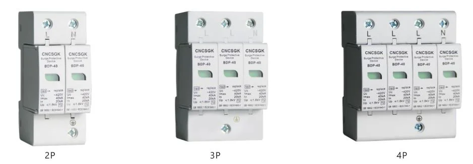 High Quality Surge Protector 2 4 Pole AC DC Surge Protective Device