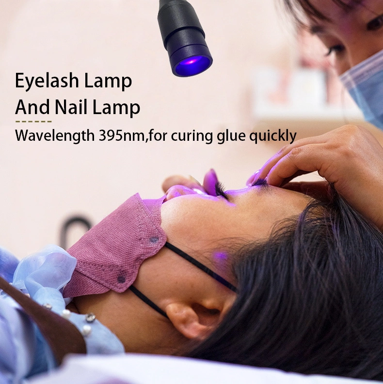 5W/10W Adjustable Googseneck Dimmeable Lash Light Grs Certification Eyelash Extensions Craft Task Lamps Floor Standing Light LED UV Lamp