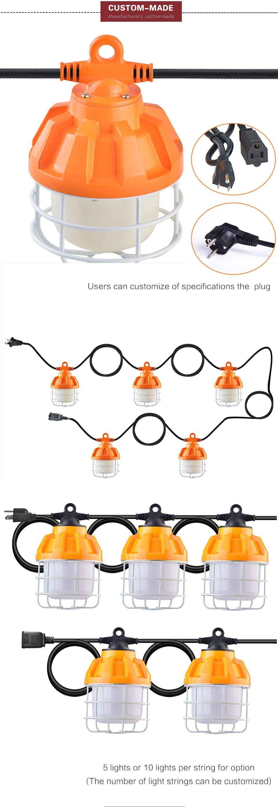 100W Lighting in Construction Task Lighting Construction Construction String Lights Harbor Freight