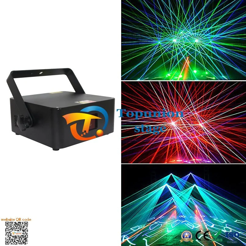 Full Color 1 Watt Line Red Green Blue Laser KTV Bar Bouncing Disco Stage Lighting