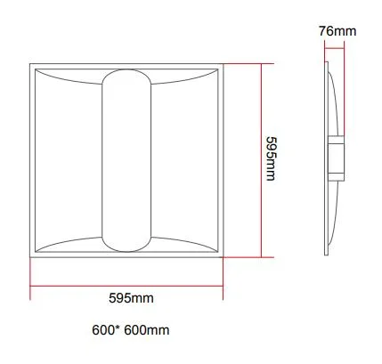 26W Dali Dimmable Offices Classrooms Malls Hotel Lobbies Back of House Restaurants Bus Stations Medical Facility LED Flat Panel Drop Ceiling Troffer Light