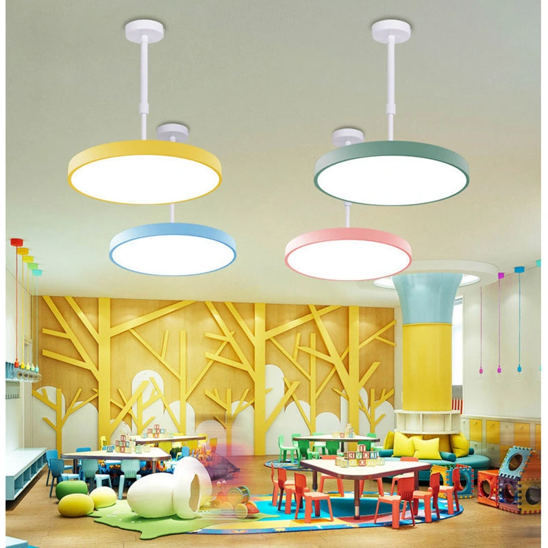 Modern Hanging Chandelier Ceiling Pendant Lighting for Office Gym Cafe Meeting Room