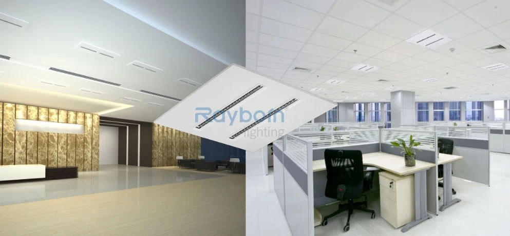Glare Free 150lm/W Panel Lighting Fixtures 120X30 600X600 30W 40W 60W Modular Ceiling Flat LED Panel Light for Recessed Office School Commercial Shopping Mall