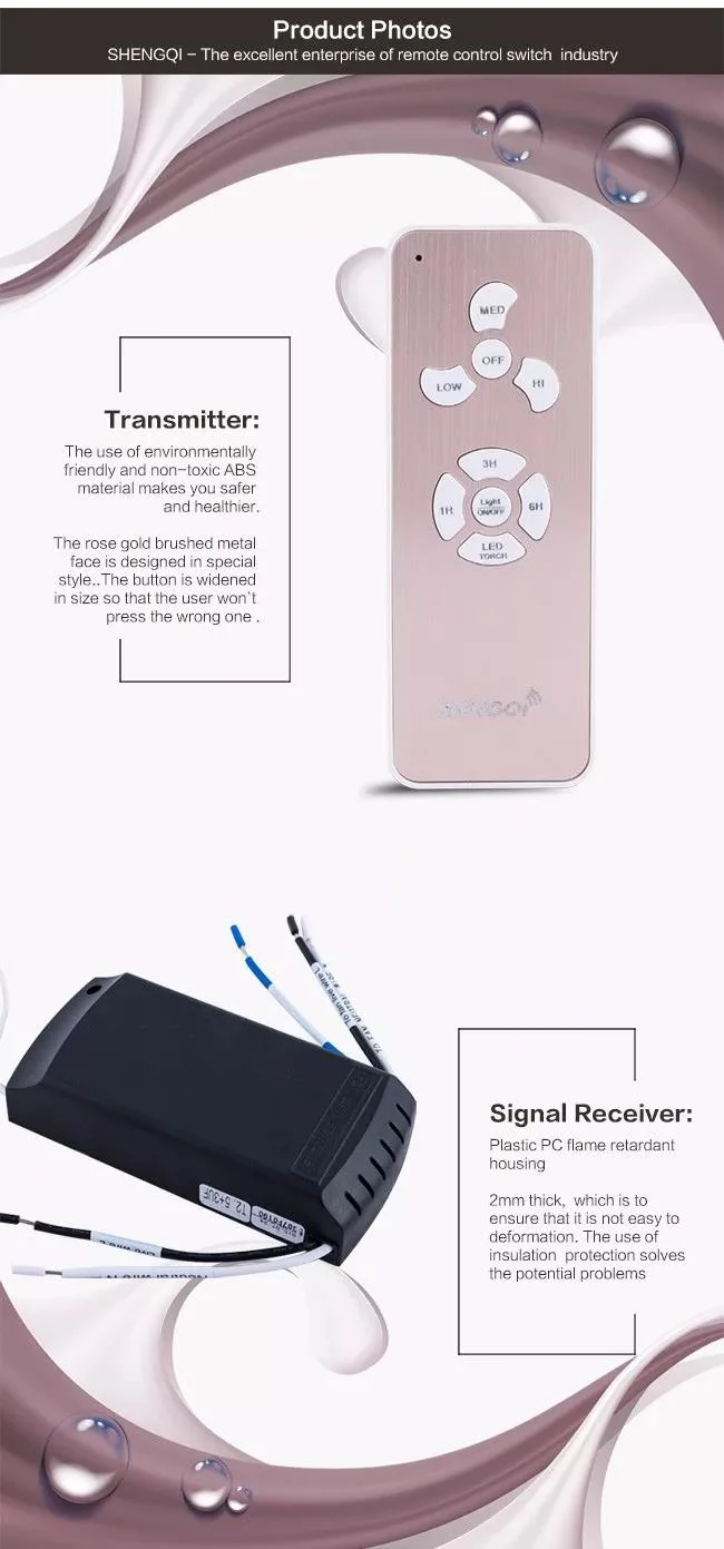 Basic Customization High Quality RF Wireless Universal Remote Control Electric Switch