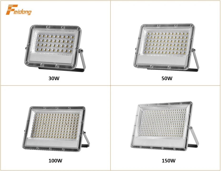 10W 20W 30W 50W 70W 100W 150W 200W 300W Outdoor IP66 Slim LED Flood Light LED Lighting LED Flood Lights LED Floodlight Flood Lamp Dob AC100-265V or AC200-240V