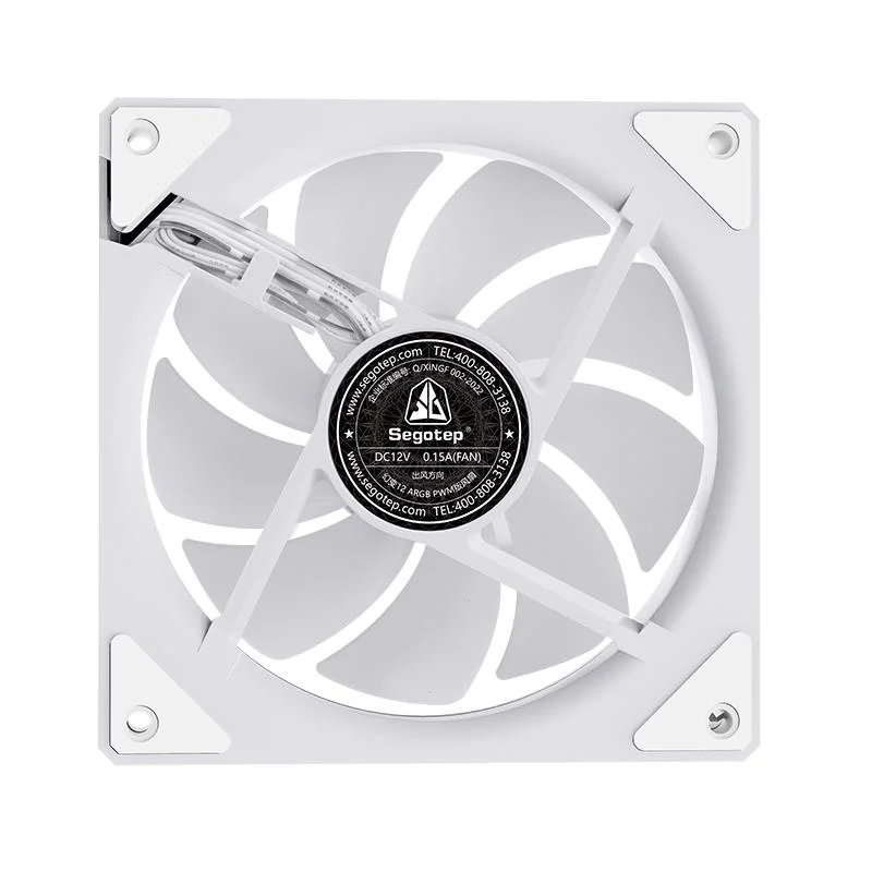 Segotep Hb12 Argb Strong Airflow Gaming Computer Cooling Fan 12cm with Asus Aura Light Sync Effect PC Fan