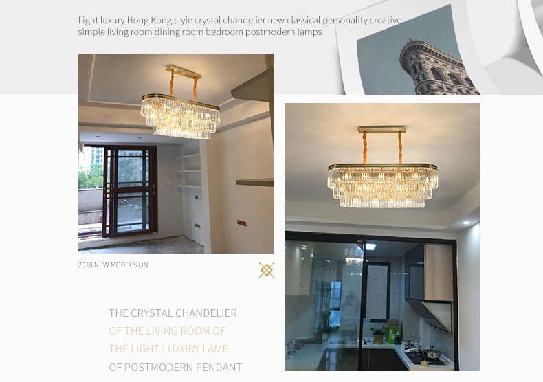 High Quality Contemporary Crystal Chandelier Ceiling Lamp Pendant Lamp LED Lighting