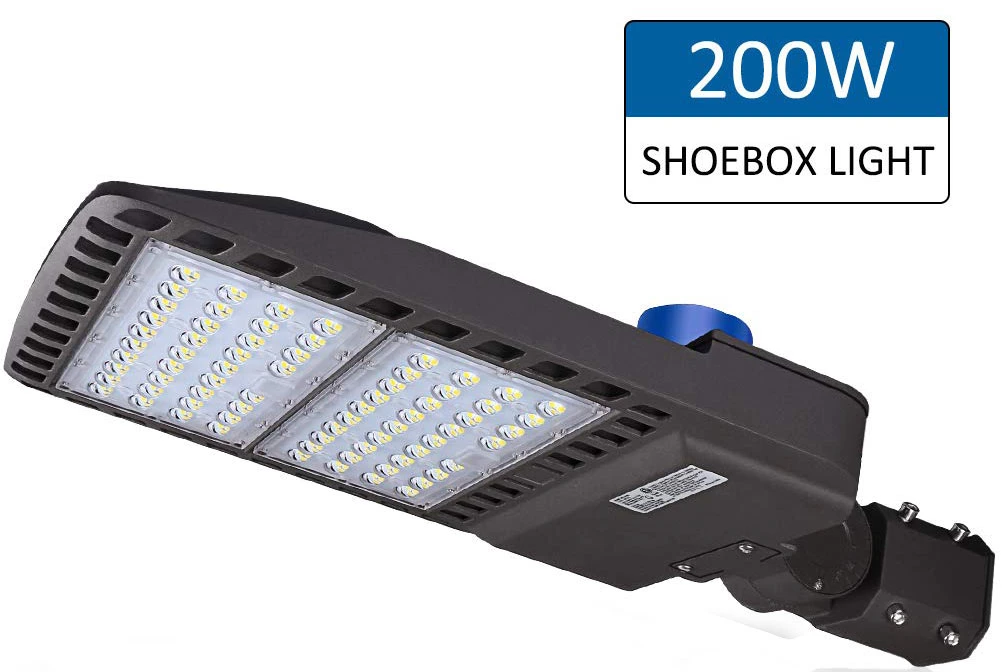 Adjustable Outdoor Lighting Fixture LED Shoebox Parking Lot Light USA Warehouese Post-Top Area Fixtures 100W 150W 200W 250W 300W