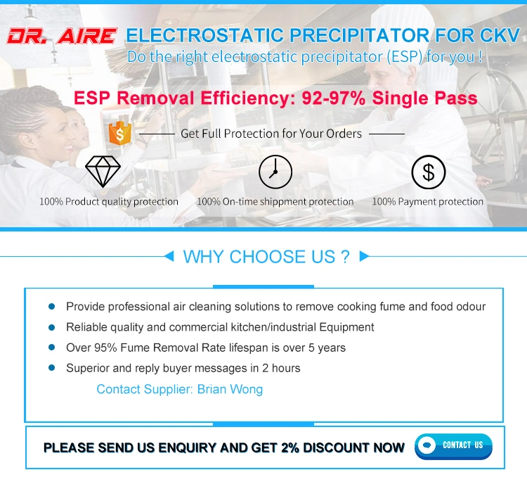 Dr Aire Over 95% Smoke Remove Kitchen Smoke Exhaust Fan with Esp Cleaner Filter