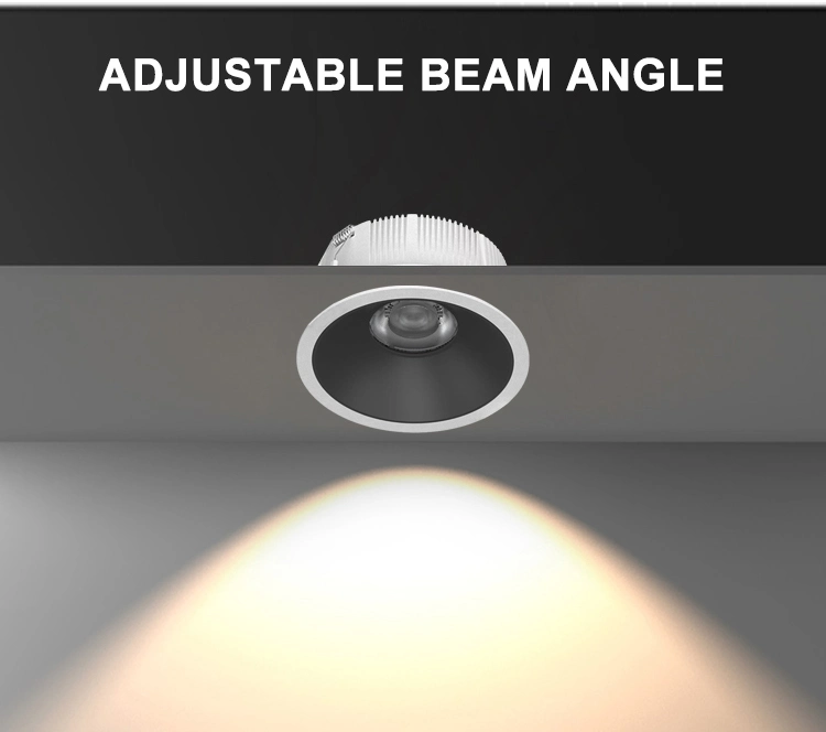 Indoor Office Lighting Ceiling Light 12W Spotlight Anti-Glare SMD Recessed LED Downlights