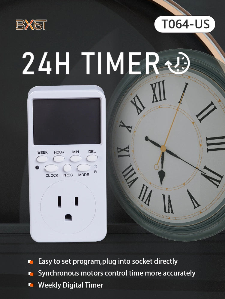 Bx-T064-Us Energy Saving Adjustable Program Mable Digital Switch Timer