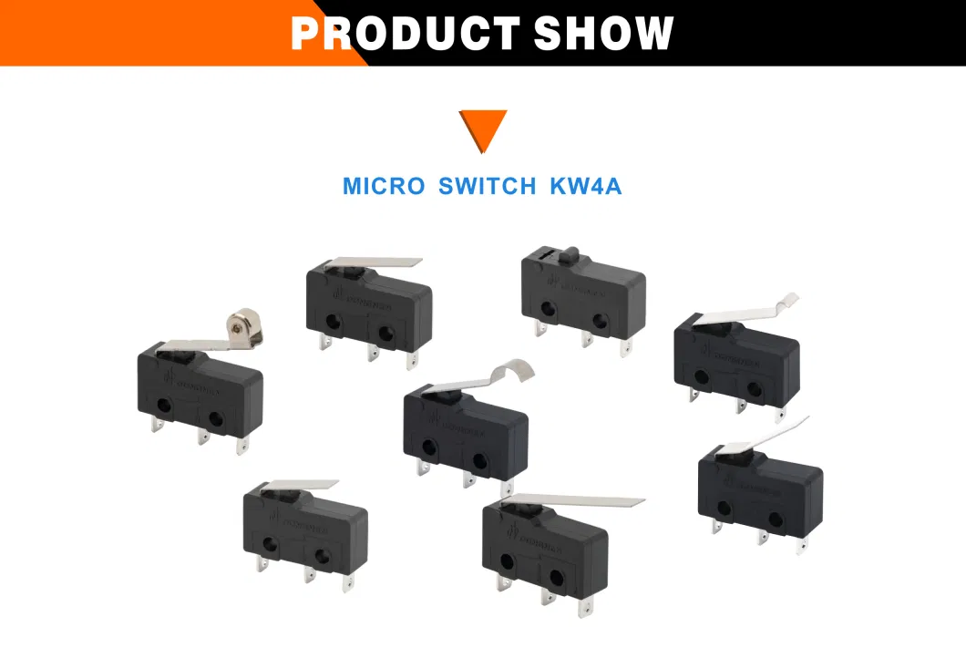 Factory Kw4a Micro Switch for Office Equipment Miniature on off Micro Switch