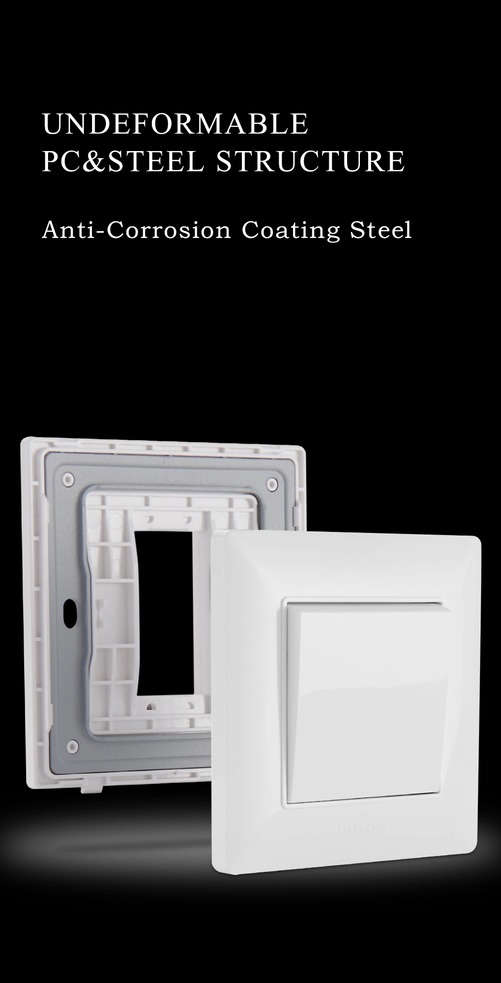 Indoor 2 Gang 1 2 Way Intermediate Light Rocker Wall Switch