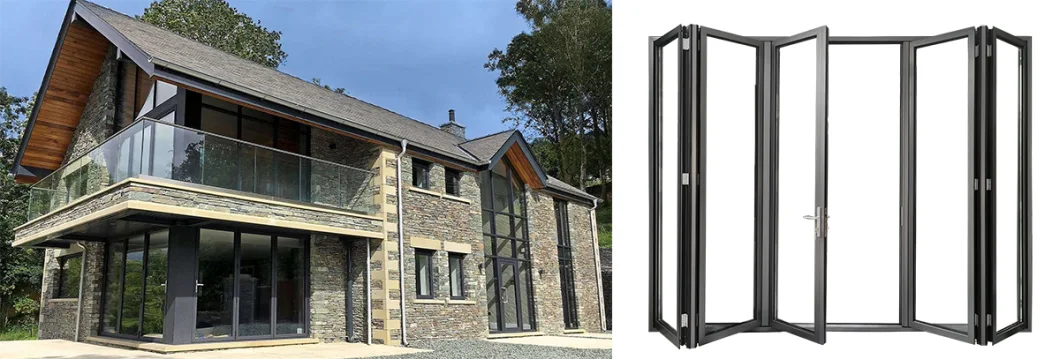 Aluminum Doors Aluminium Bifold Patio Folding Glass Doors Outswing Energy Efficient Bifold Door