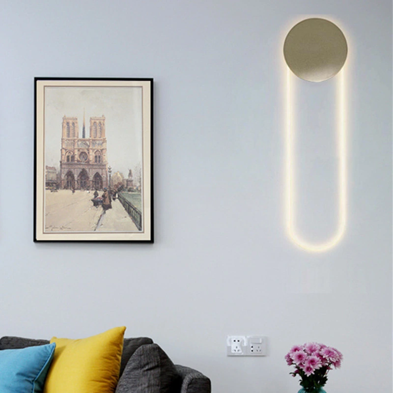 Minimalist Creative Living Room Wall Lamp Postmodern Designer LED Wall Sconce (WH-OR-213)