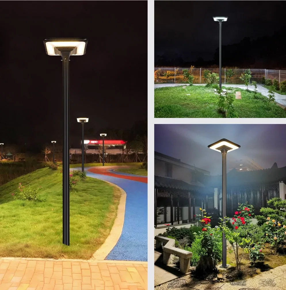 High Power LEDs Lighting Lamp Alu. Smart Sensor Solar LED Garden Light Outdoor Yard Pathway Landscape Street Lighting with Warm LED Lights