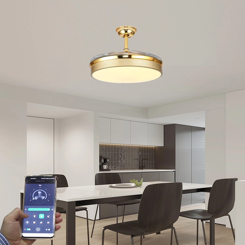 Invisble Ceiling Fan Light DC Motor, Bluetooth APP Control