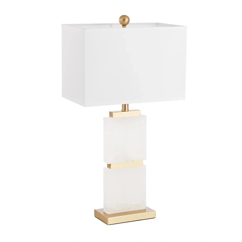 Fashion Interior Decorative Marble Table Lamp with Switch for Bedroom