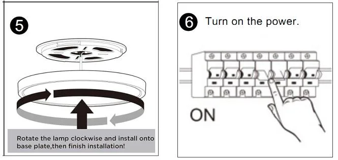 LED Flush Mount Ceiling Light with Back Ambient Light