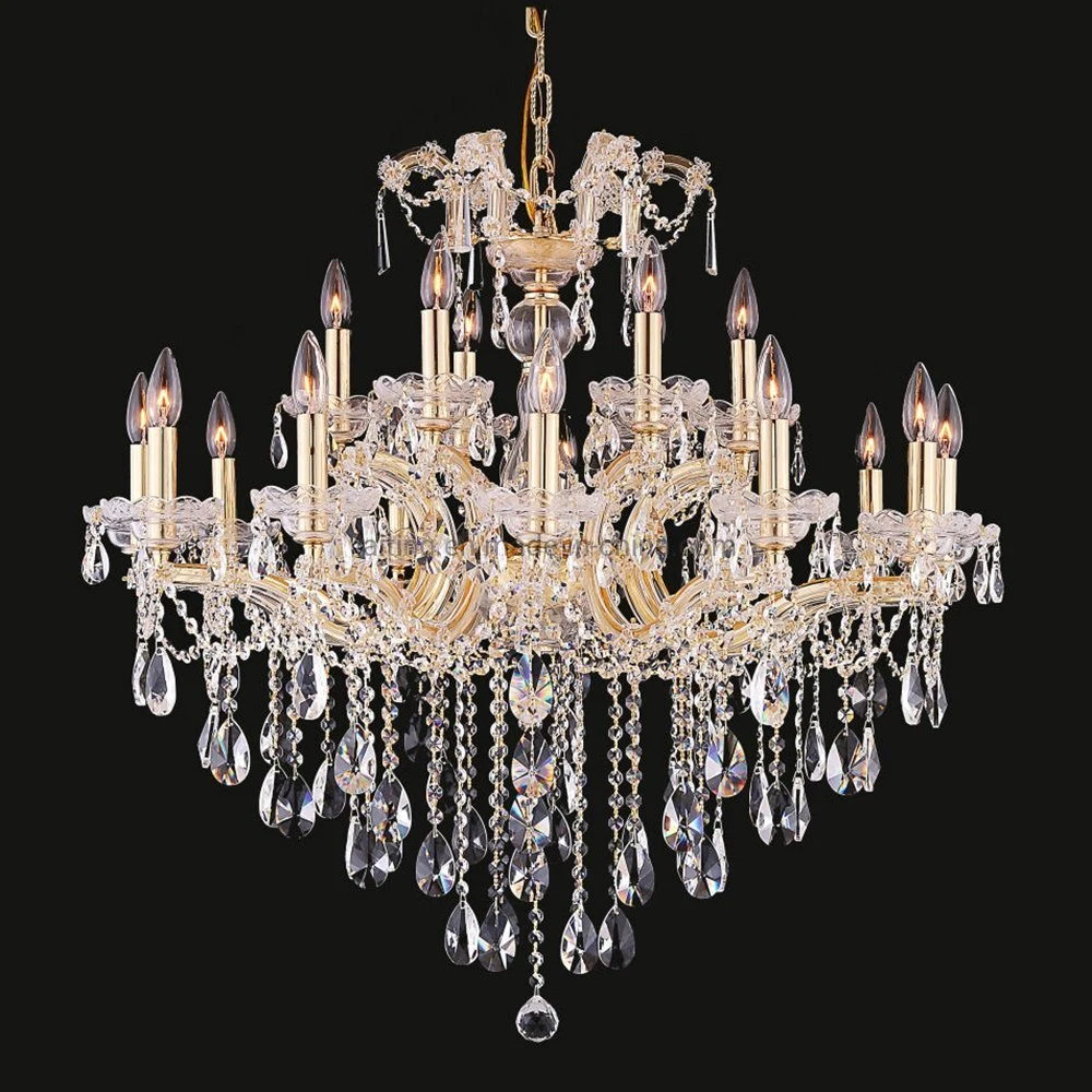 White Chandelier 18 Light Living Room Bedroom Ceiling Decoration Luster crystal Pendant Lighting