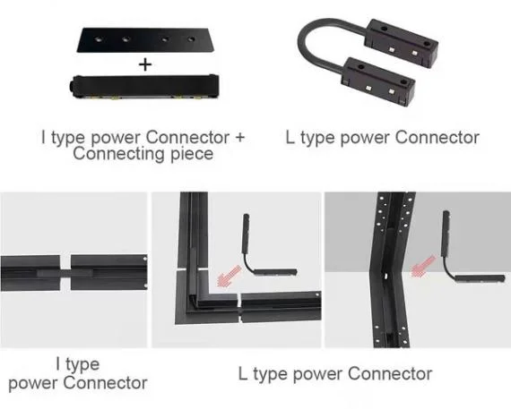 Low Voltage Magnetic Track Mounted DC48V Recessed Surface LED Lighting