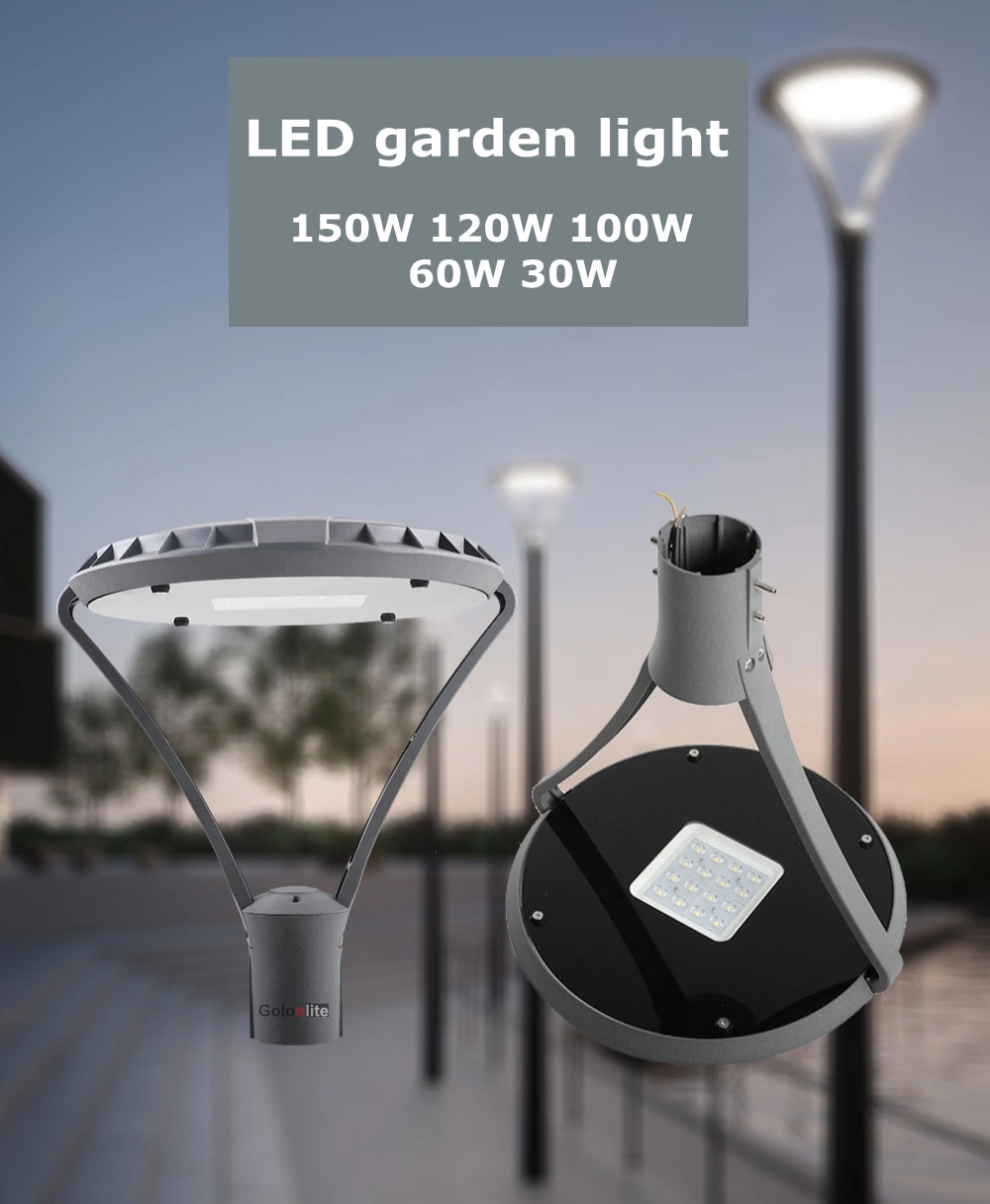Modern Pathway Landscape Post Top Outdoor Street Lamp LED Garden Lighting Pole Lights Fixture