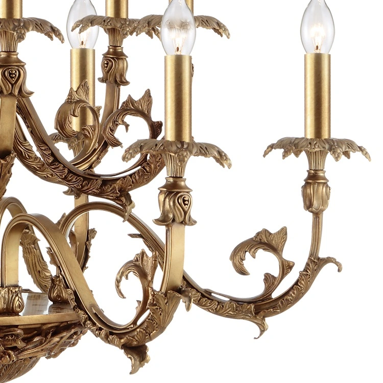 Traditional Brass Dining Room Chandeliers Lighting Fixtures (WH-PC-19)