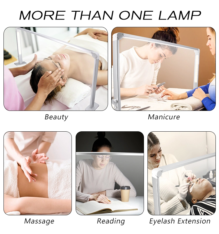 Portable Eyelash Lamp LED Nail Desk Light for Nail Art Salon Tech, Eyelash, Reading