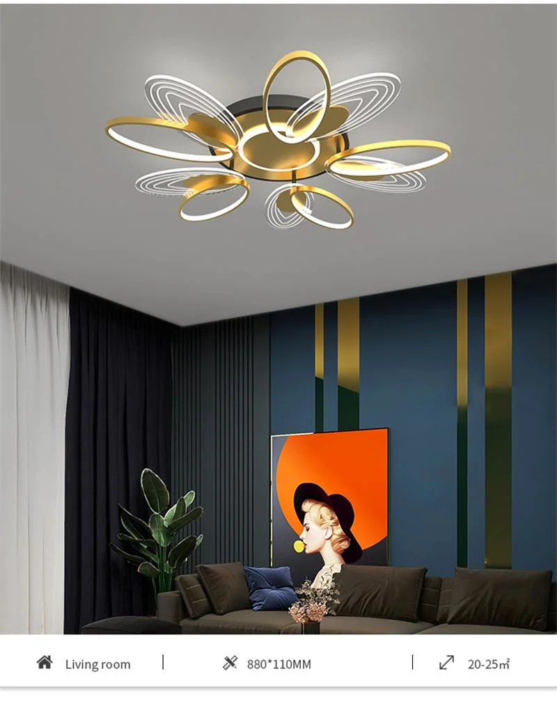 Nordic Luxury Lamp Decoration Home Bedroom LED Modern Ceiling Lighting