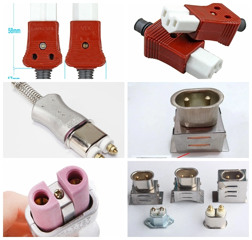 High Temperature Porcelain Plug Socket Heater Electrical Female Plug