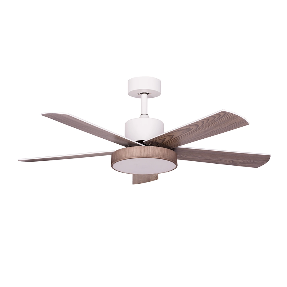 Luxury Modern AC DC 48 Inch 56 Inch Antique Wooden Decorative Ceiling Fan Industrial LED Warehouse Outdoor Ceiling Fans with Light and Remote Control for Home