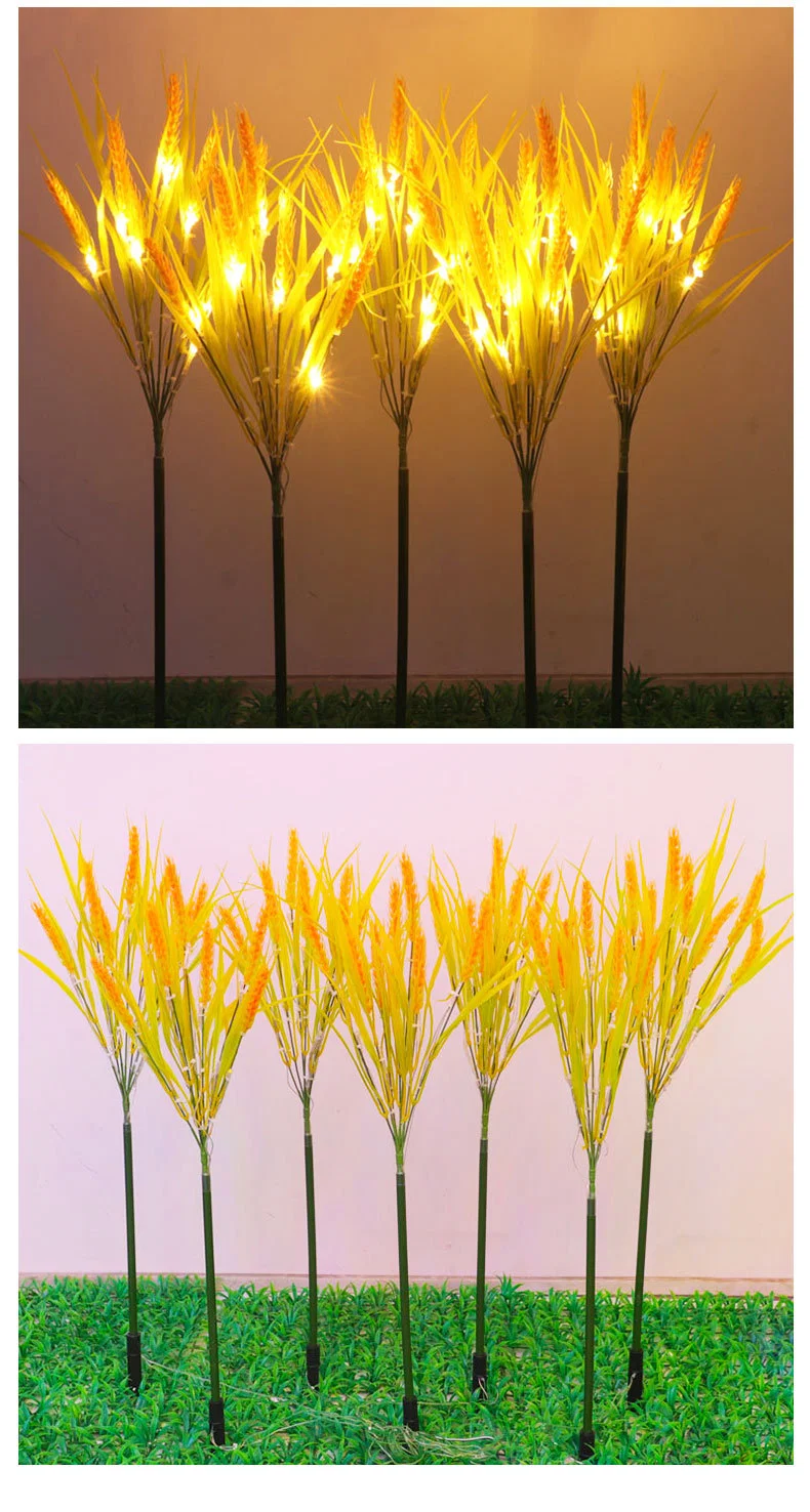 Decorative Outdoor Wireless Waterproof Flame Fire Effect Lamp Lawn Yard Pathway Solar Landscape Lighting