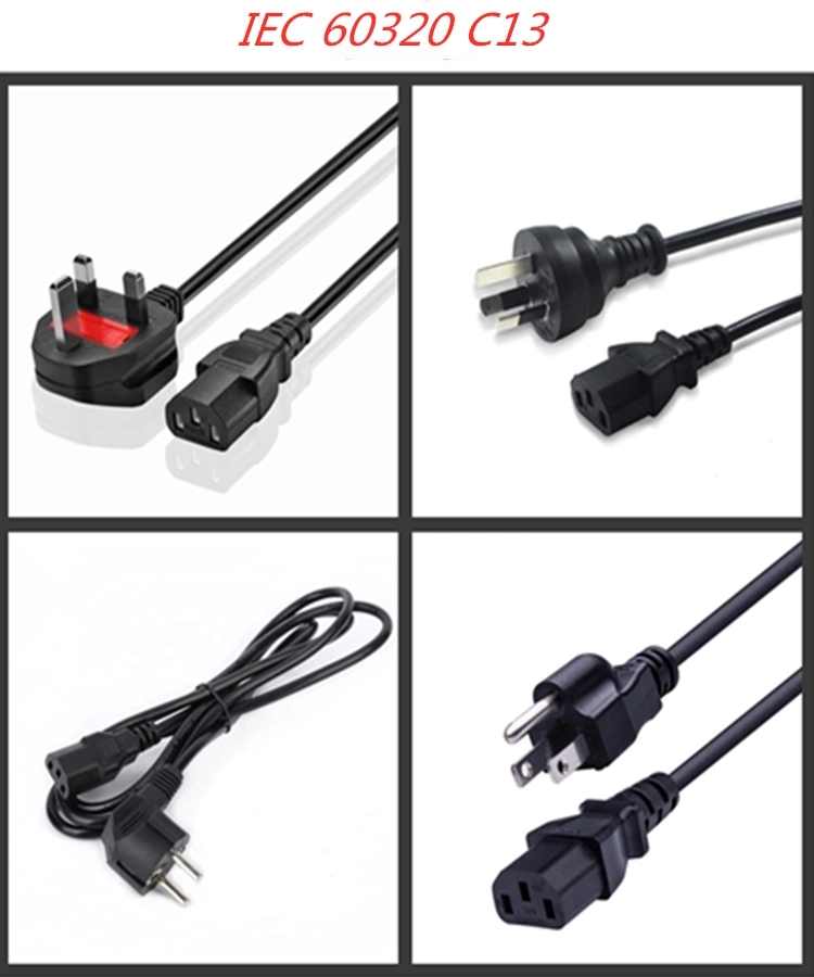 EU AU US UK Plug Interchangeable Power Cord Christmas Extension Cord