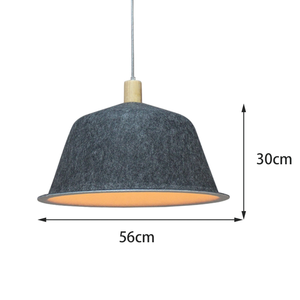 Recycled Pet Felt Office Restaurants Commercial Occasion Lighting Lamps Bell-Shaped Pendant Lampshade for Home Office