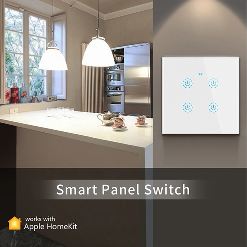 Good Price for Homekit Smart Wall Switch with White, Black, Gold, Grey Color Remote Control Support Voice Open and Close WiFi Swithes