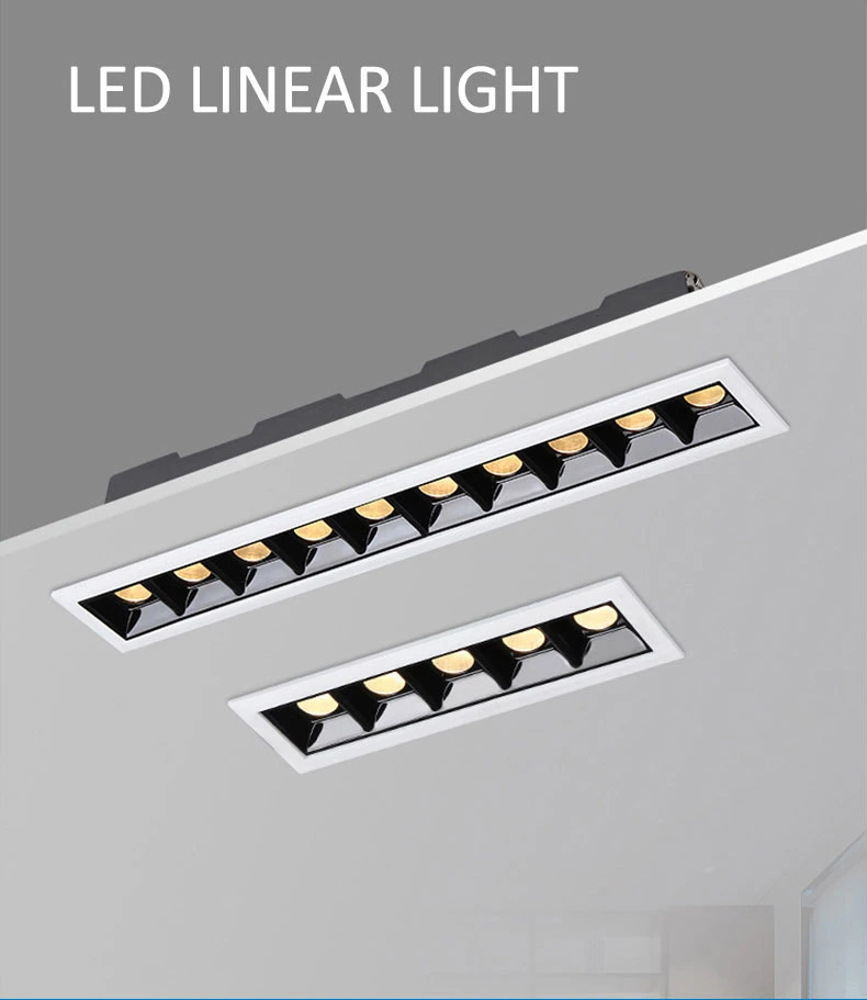 1 2 3 4 5 9 10 15 Head 3030 Office LED Linear Lighting Fixture